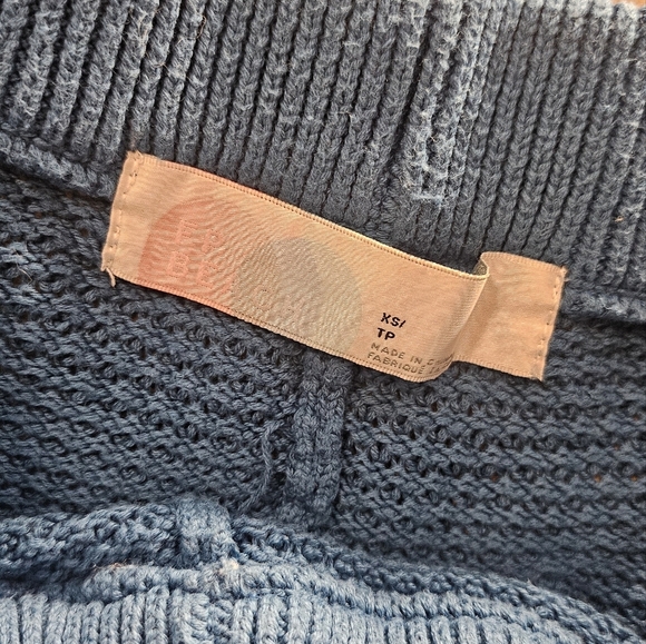 Free People Beach Blue Knit Lounge Pants - Picture 3 of 3